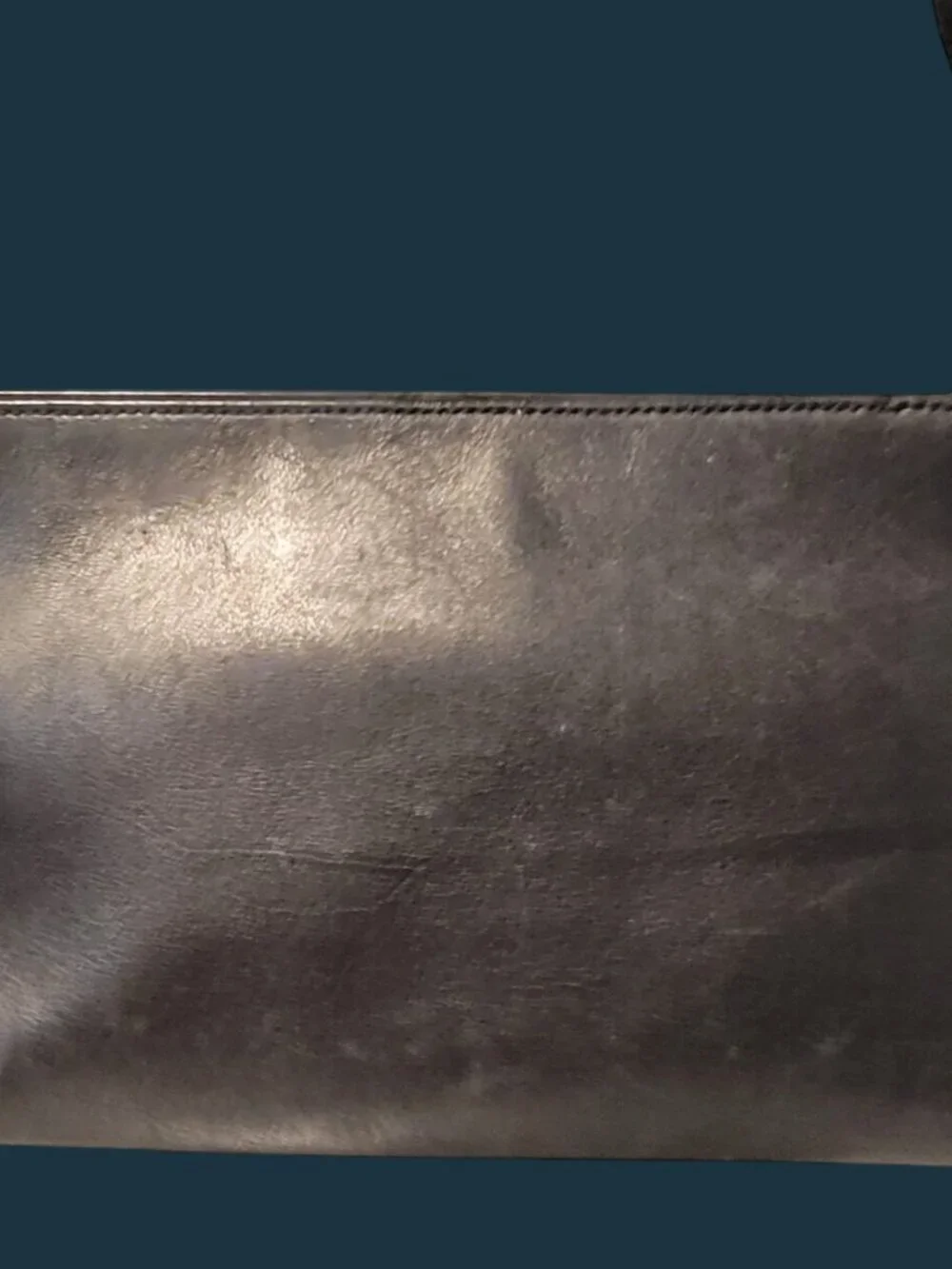 Vintage Coach Black Leather Legacy Slim Shoulder Bag 9861 Baguette Y2K